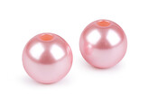 Plastové voskové korále Ø30 mm - 2 ks - 4 (F49) růžová