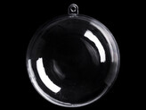 Plastová koule Ø10 cm dvoudílná - 5 ks - transparent