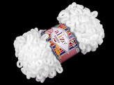 Pletací příze Alize Puffy Fine 100 g - 1 ks - 1 (55) bílá