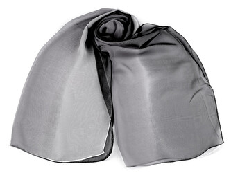 Letní šátek / šála 50x160 cm - 1 ks - 10 šedá