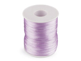 Saténová šňůra Ø1 mm - 1 ks - 140 fialová sv.