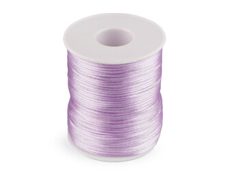 Saténová šňůra Ø1 mm - 1 ks - 140 fialová sv.
