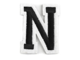 Nažehlovačka písmena - 10 ks - 14 "N" černá