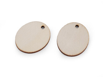 Dřevěný štítek k domalování / dozdobení, ovál - 50 ks - přírodní sv. Dřevěný štítek k domalování / dozdobení, ovál - 50 ks - přírodní sv.