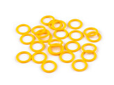 Plastový kroužek / pomůcka na pletení Ø10; 12; 14 mm - 2000 ks - 3 (14 mm) žlutá