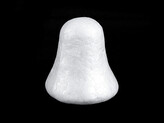 Zvonek 6,5x6,5 cm polystyren - 25 ks - bílá