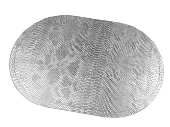 Metalické prostírání 30x45 cm - 6 ks - 1 stříbrná