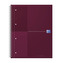 Blok spirálový Oxford International Notebook A4+/80 listů, linkovaný, červený