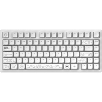 Dark Project ALU81A Terra Nova bezdrátová mechanická klávesnice (ANSI) bílá