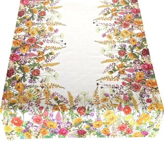 Vzorovaný ubrus - běhoun na stůl SPRING MEADOW II. 60x120 cm Mybesthome