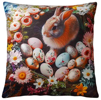 Velikonoční polštář HELLO BUNNY I. 40x40 cm  Mybesthome