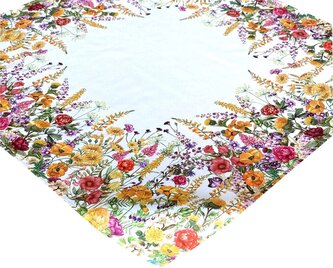 Vzorovaný ubrus na stůl SPRING MEADOW II. 85x85 cm Mybesthome