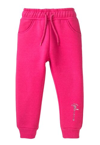 Tepláky dívčí, Minoti, 8GFJOG 4, růžová - 86/92