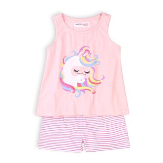 Pyžamo dívčí krátké, Minoti, KG PYJ 20, růžová - 152/158