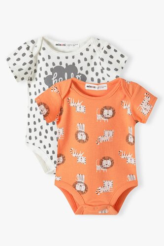 Body kojenecké 2pack, Minoti, hide 4, Kluk - 50/56