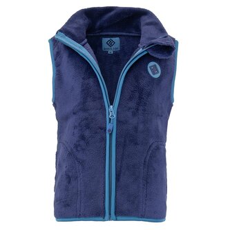 vesta dětská chlupatá se stojáčkem, Pidilidi, PD1140-35, tmavě modrá - 110