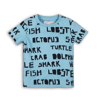 Tričko chlapecké s krátkým rukávem, Minoti, TB TSHIRT 1, modrá - 68/80