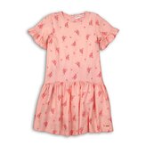 Šaty dívčí bavlněné, Minoti, PEACHY 11, růžová - 140/146