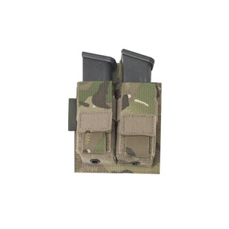 Dvojitá sumka na dva pistolové zásobníky, suchý zip, Warrior, Multicam