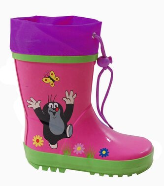 holínky dětské s krtkem, Pidilidi, PL0017-03, růžová - 23 holínky dětské s krtkem, Pidilidi, PL0017-03, růžová - 23