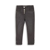 Kalhoty dívčí s elastenem, Minoti, WISTFUL 13, šedá - 116/122