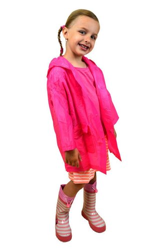 pláštěnka PVC neonová, Pidilidi, PL0065-03, růžová - 152