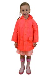 pláštěnka PVC neonová, Pidilidi, PL0065-17, oranžová - M