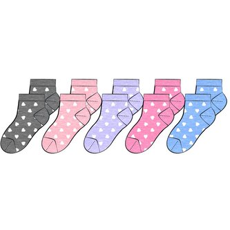 Ponožky dívčí 5pack, Minoti, 14sock 27, Holka - 12-14et
