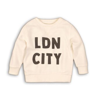 Mikina chlapecká, Minoti, TB FLEECE CREW 6, bílá - 80/86