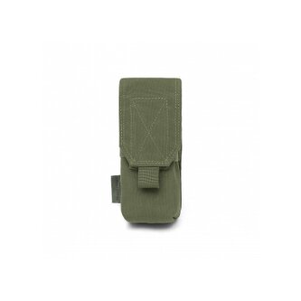 MOLLE sumka na 2 zásobníky M4 s klopou na suchý zip, Warrior, Olivová