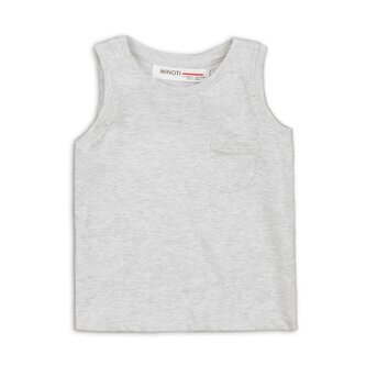 Tílko dívčí, Minoti, 2VEST05, šedá - 122/128