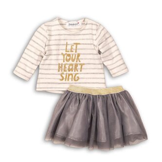 Dívčí set , tričko a sukně TUTU, Minoti, SWAN 2, holka - 68/74