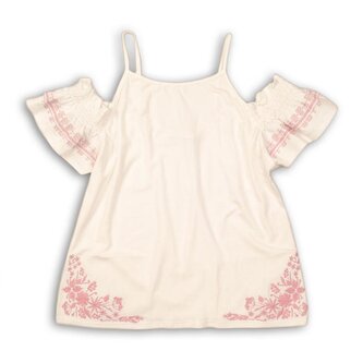 Halenka dívčí, Minoti, Tumbleweed 1, bílá - 104/110