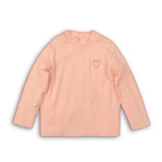 Tričko dívčí bavlněné s dlouhým rukávem, Minoti, TIME 7, růžová - 104/110