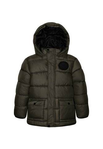 Kabát chlapecký nylonvý Puffa, Minoti, 11COAT 10, khaki - 146/152