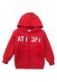 Mikina chlapecká s kapucí, Minoti, 7BZTHRU 3, červená - 104/110