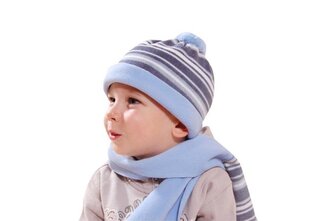 čepice a šála, Bugga, PD618, modrá - 80