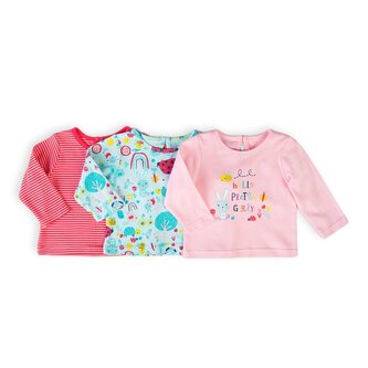 Tričko kojenecké s dlouhým rukávem 3pack, Minoti, Ladybug 4, holka - 68/74