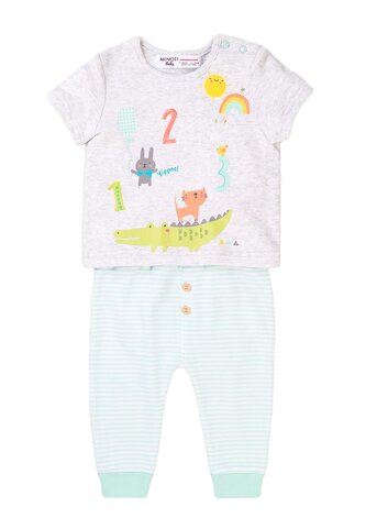 Kojenecký set, tričko a tepláky, Minoti, Numbers 2, kluk - 56/62