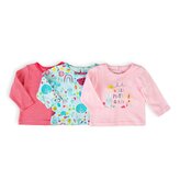 Tričko kojenecké s dlouhým rukávem 3pack, Minoti, Ladybug 4, holka - 74/80
