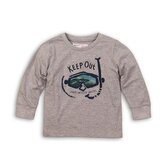 Tričko chlapecké s dlouhým rukávem, Minoti, Cast 6, šedá - 68/80
