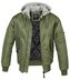 Pánská zimní bunda MA1 Sweat Hooded, Brandit, Olivová, 4XL