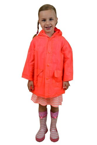 pláštěnka PVC neonová, Pidilidi, PL0065-17, oranžová - L/XL