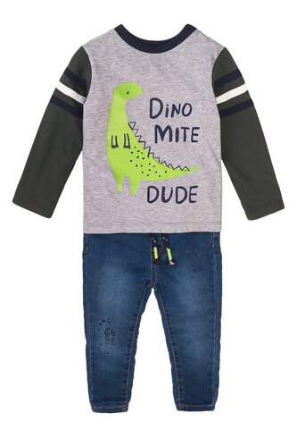 Chlapecký set - tričko a kalhoty džínové, Minoti, Mite 5, kluk - 92/98