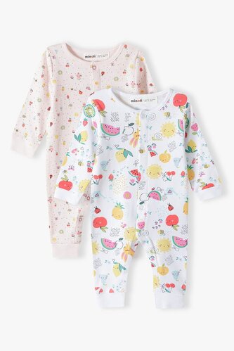 Kojenecký overal 2pack, Minoti, tulip 8, Holka - 68/74