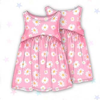 Šaty dívčí, Minoti, 10TVDRESS 2, růžová - 80/86