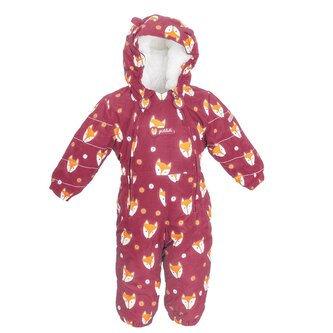 overal zimní dívčí s kožíškem, Pidilidi, PD1142-16, vínová - 80 overal zimní dívčí s kožíškem, Pidilidi, PD1142-16, vínová - 80