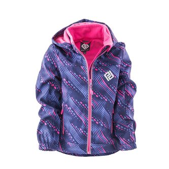 bunda softshellová dívčí s kapucí, Pidilidi, PD1102-01, růžová - 110