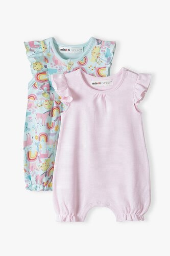 Kojenecký overal letní 2pack, Minoti, imagine 3, Holka - 50/56