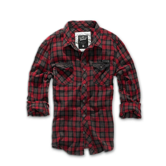 Pánská košile Checkshirt Duncan, Brandit, červeno-hnědá, M